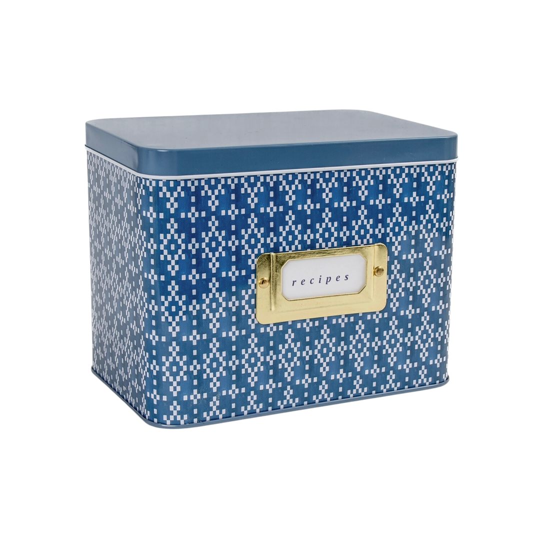 Carson Tin Recipe Box