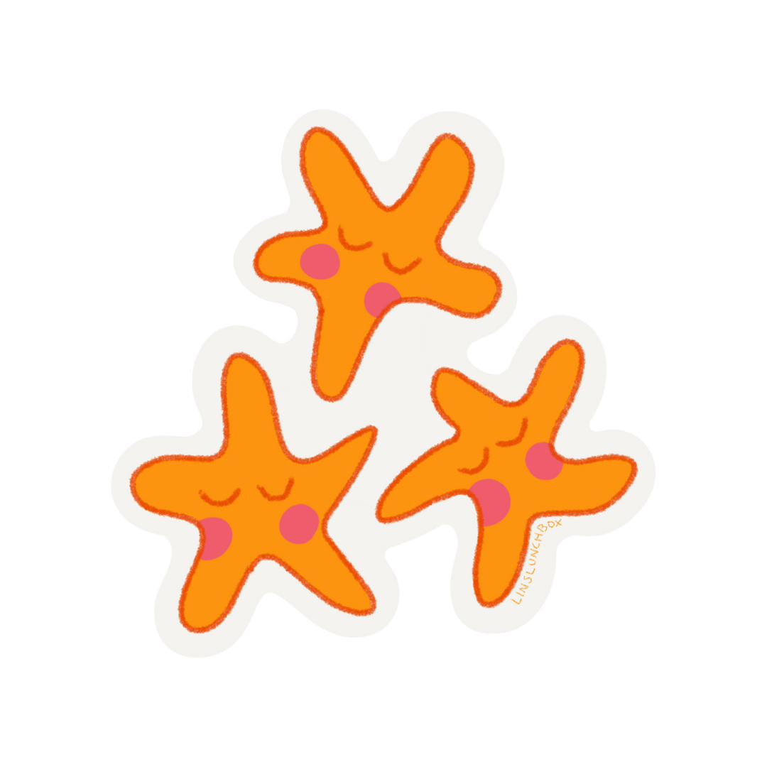 Three Little Stars Sticker