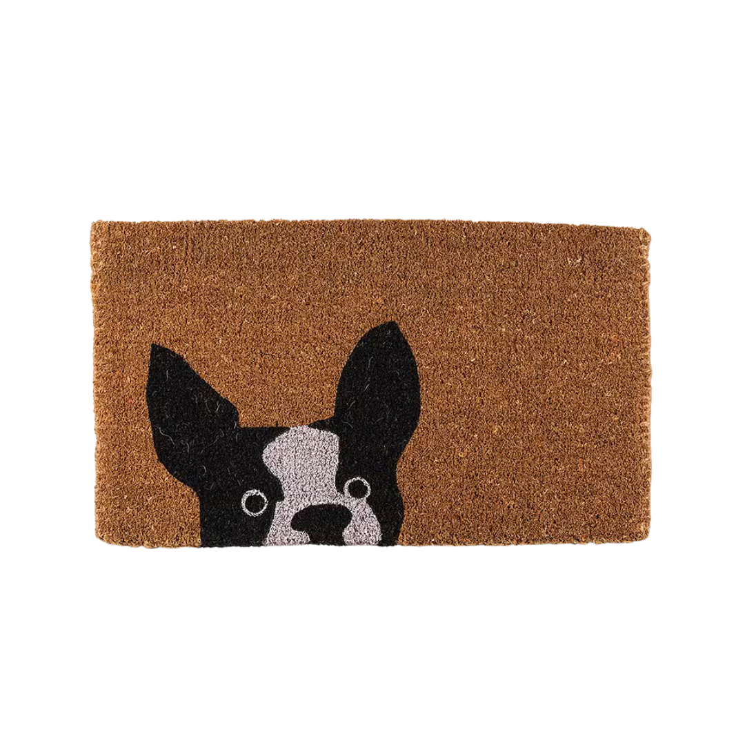 Peeking Dog Doormat