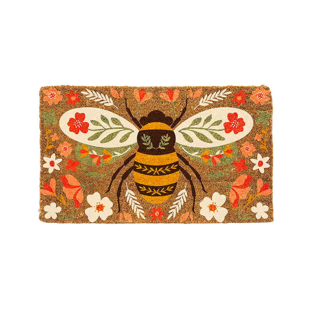 Floral Bee Doormat