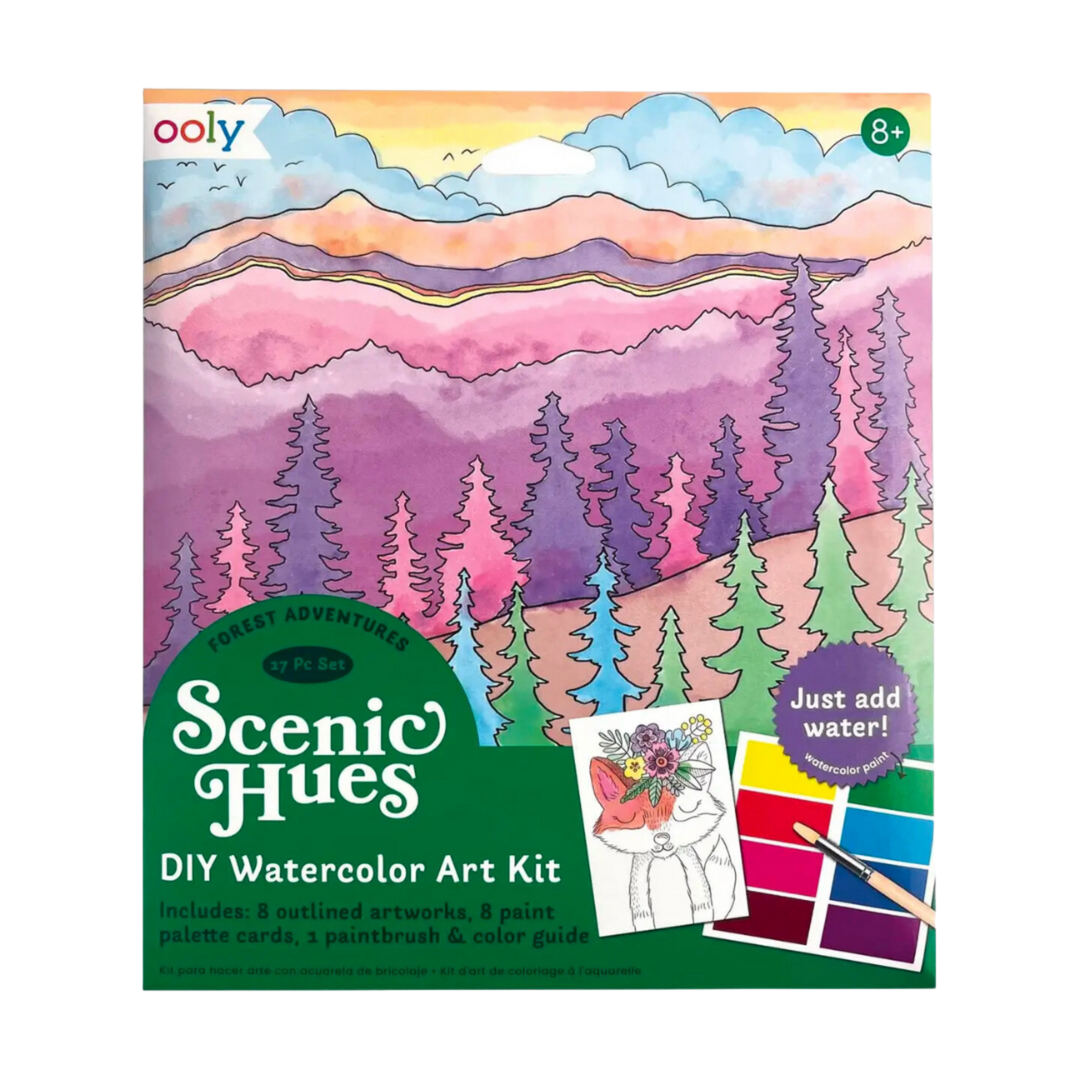 Scenic Hues D.I.Y. Watercolor Kit Forest Adventure