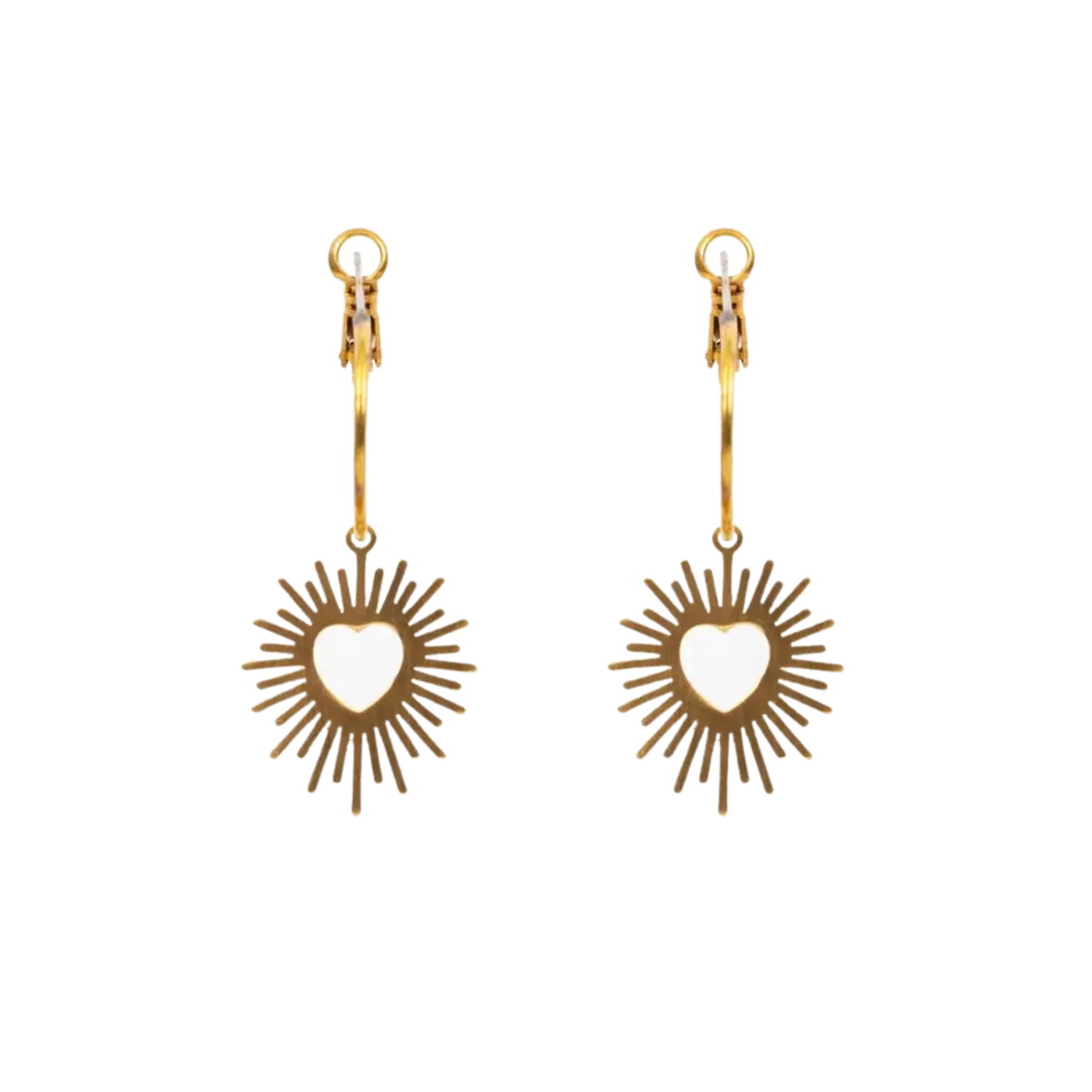 Heart Rays Hoops