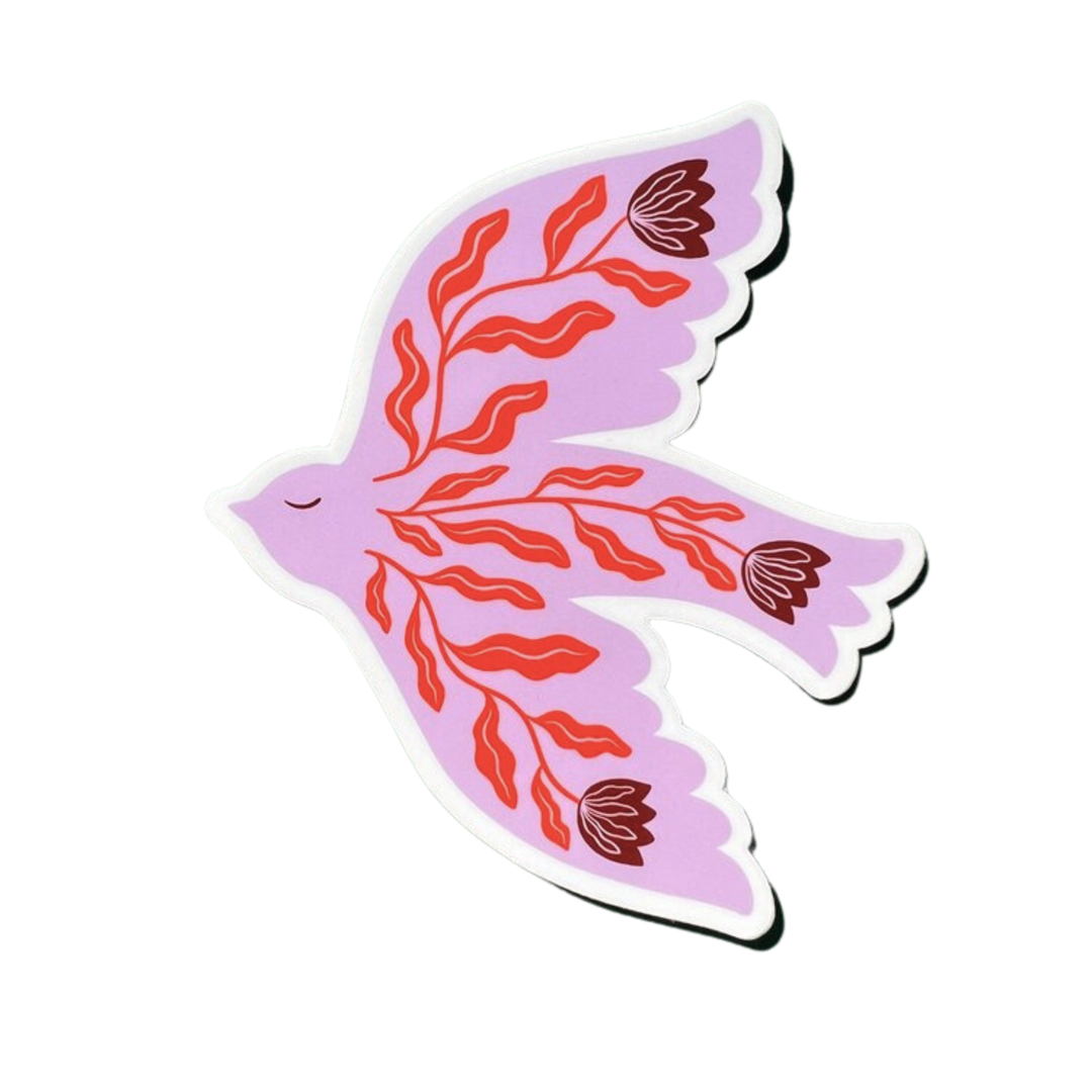 Folk Art Bird Sticker