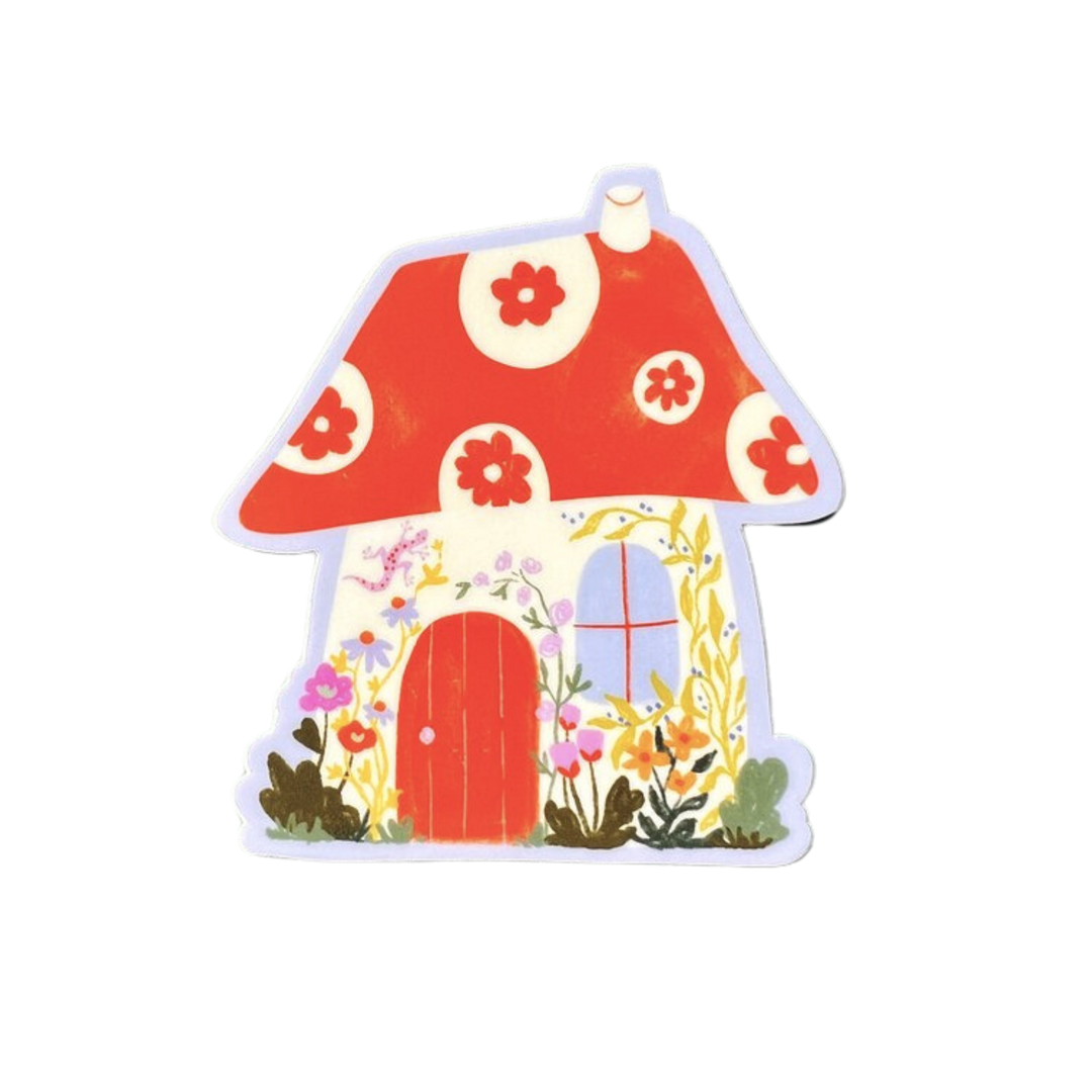 Mushroom Cottage Sticker