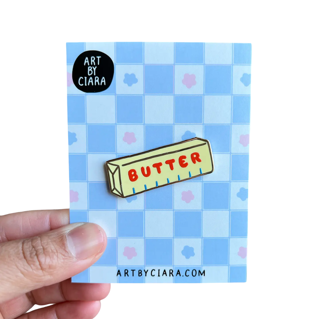 Butter Enamel Pin