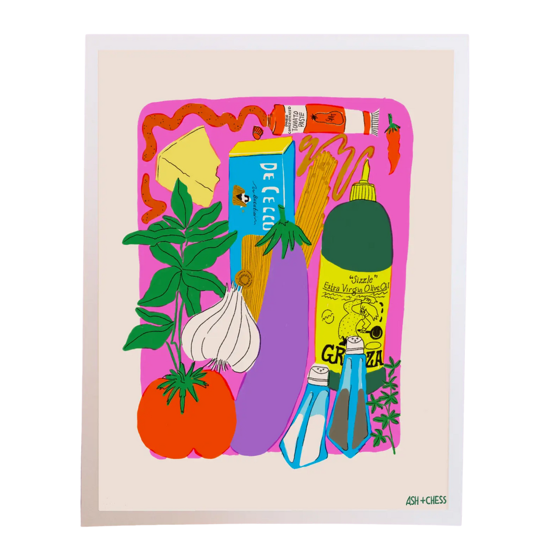 11" X 14" Tomato Sauce Art Print
