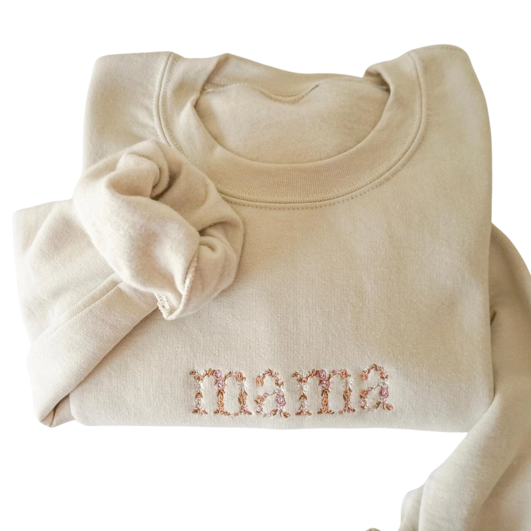 Pink Floral Mama Sweatshirt