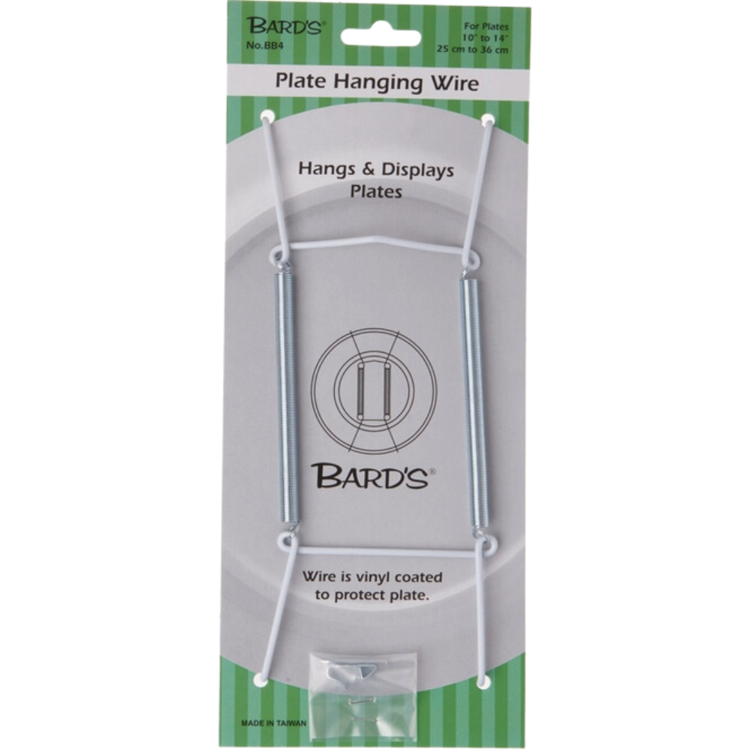 Bard's Wall Mount Plate Hanger (For 10" - 14" Plates) White