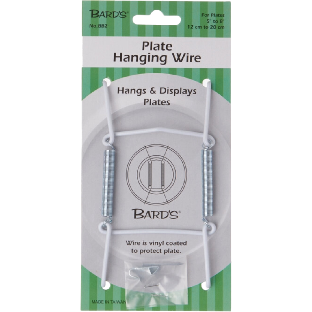 Bard's Wall Mountable Plate Hanger (For Plates 5" - 8") White