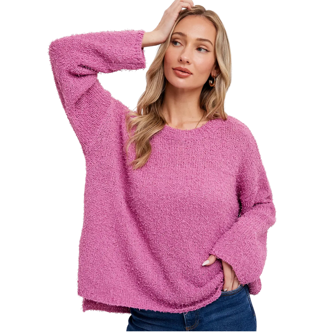Light Weight Boucle Pullover