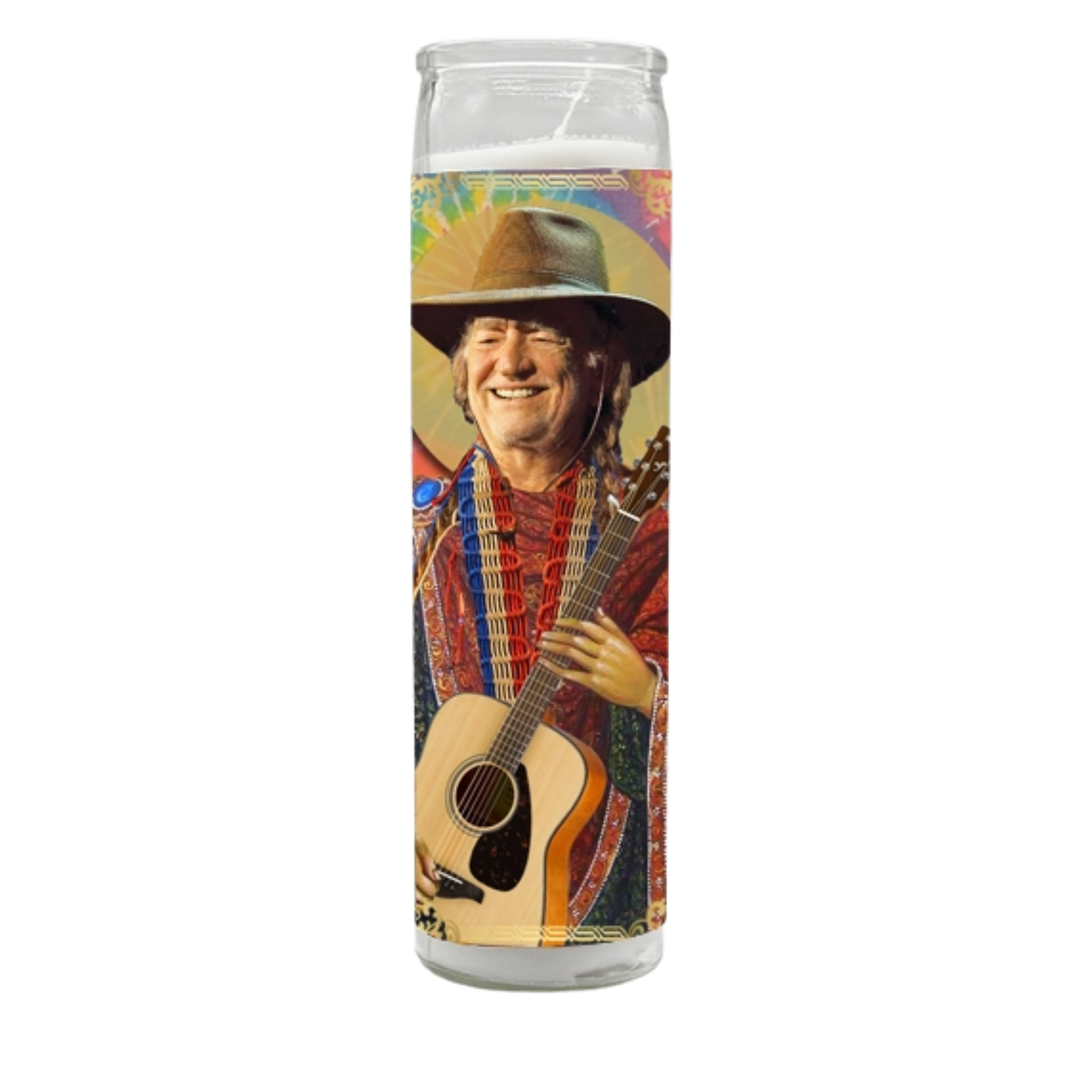 Saint Shotgun Willie Candle