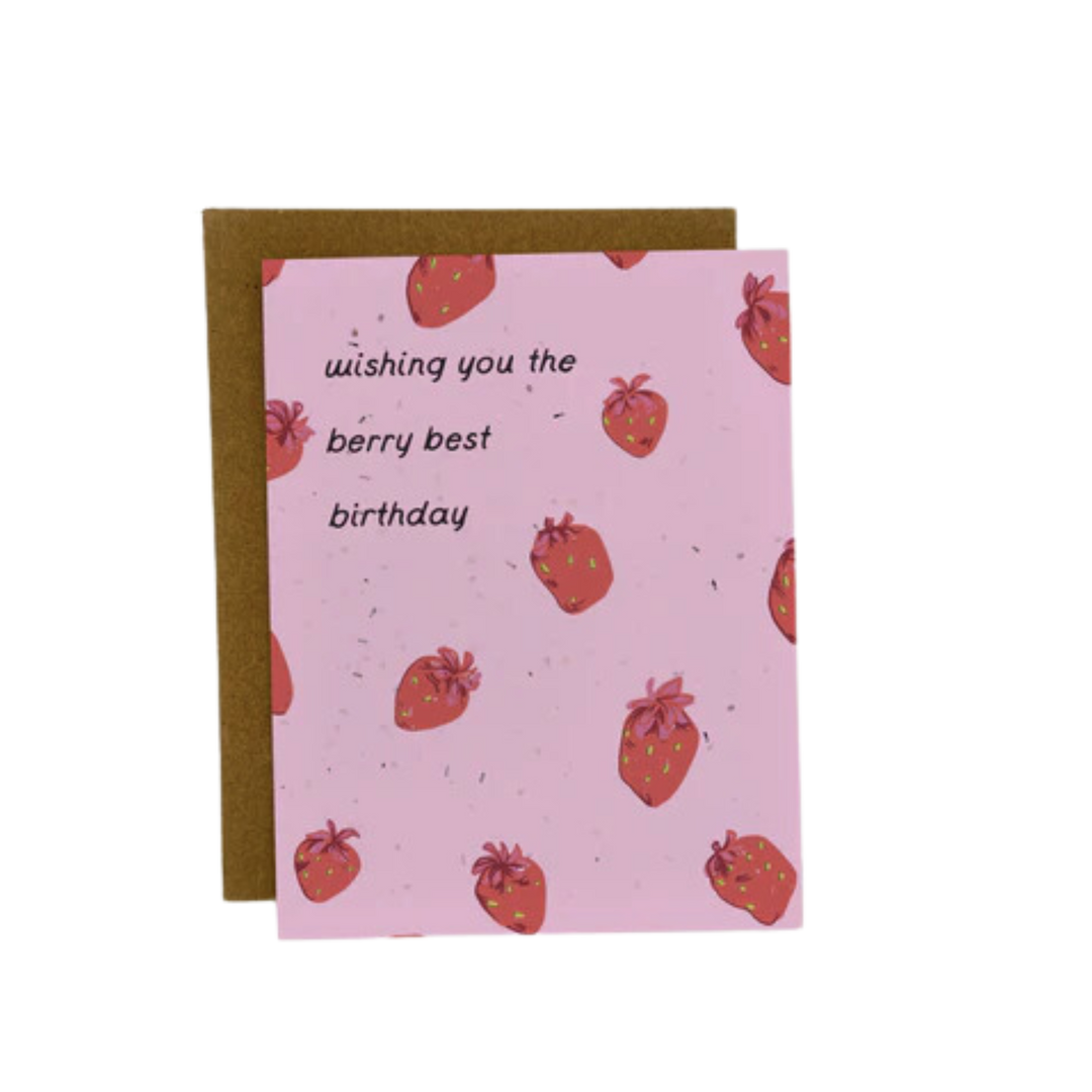 Berry Best Birthday Plantable Card