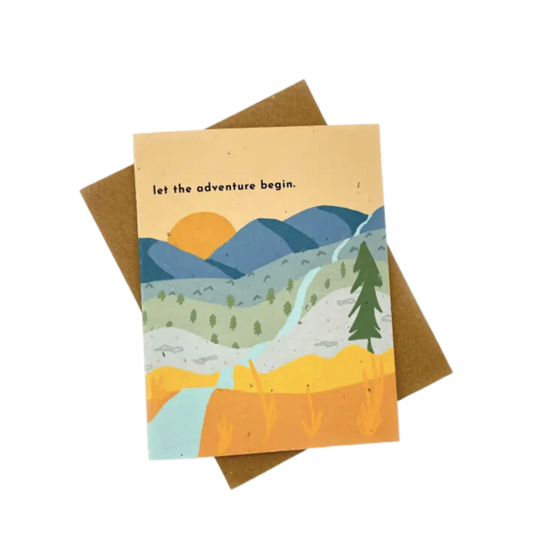 Let The Adventure Begin Plantable Card