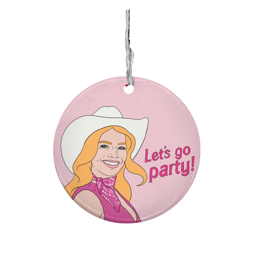 Barbie- Let's go Party Holiday Ornament