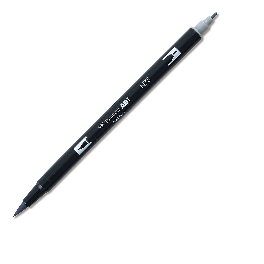 Dual Brush Pen Art Markers - N75 Cool Gray 3