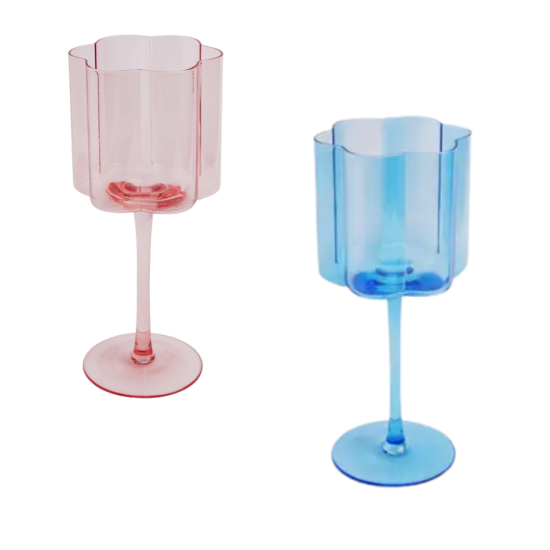 11.5oz Flower Wine Glass