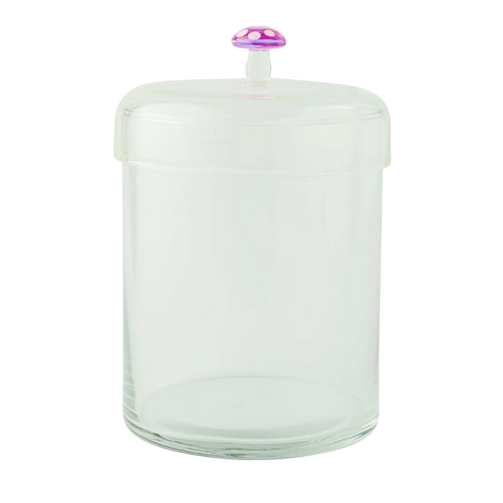 44oz Glass Canister w/ Glass Mushroom Lid