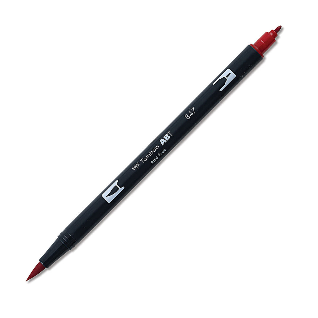 Dual Brush Pen Art Markers - 847 Crimson