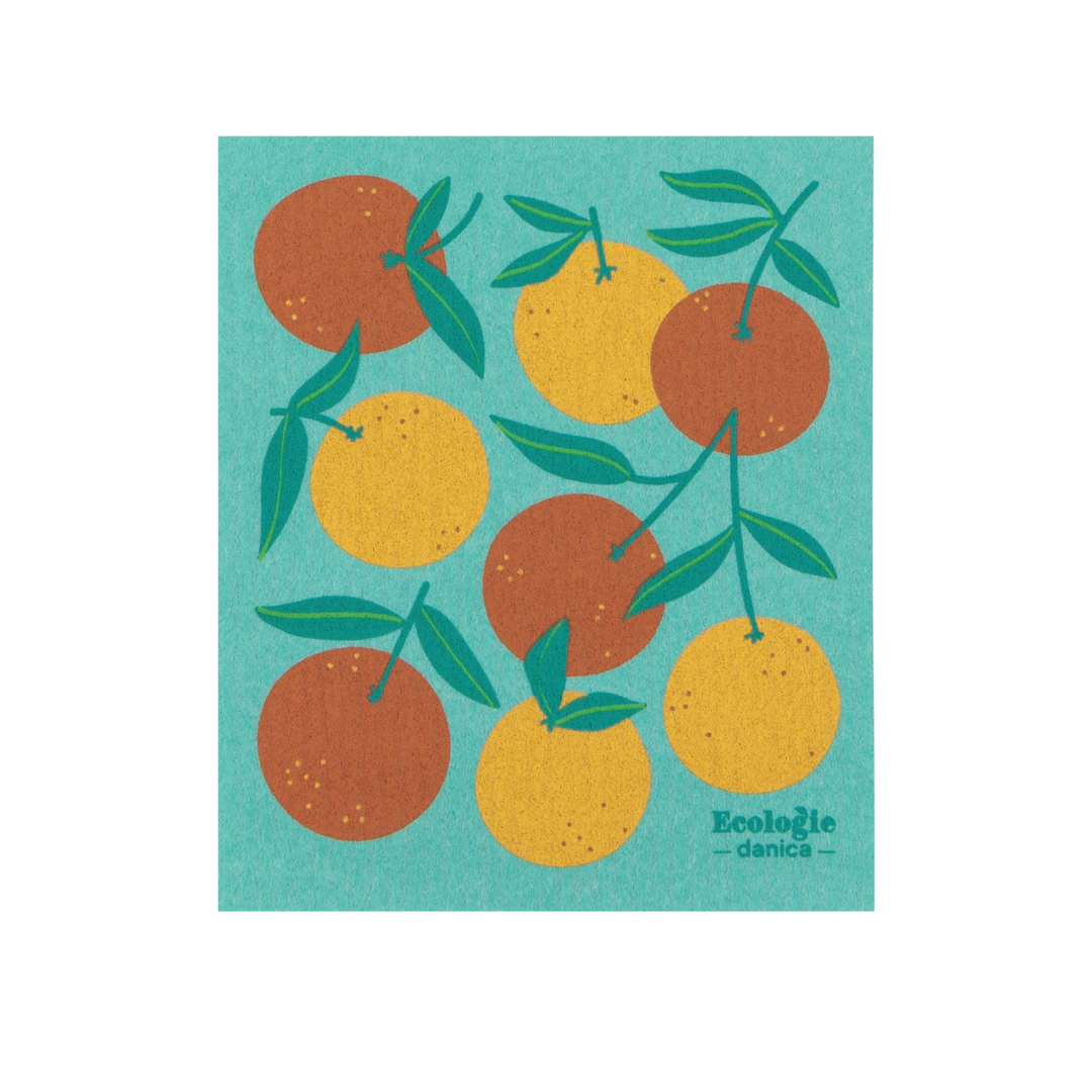 Oranges Swedish Dishcloth