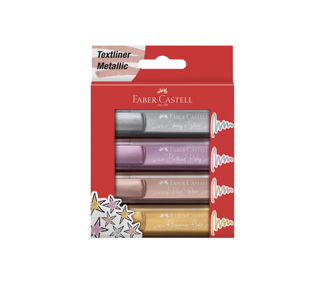 Highlighter Textliner 46 - Wallet of 4 Metallic Colors