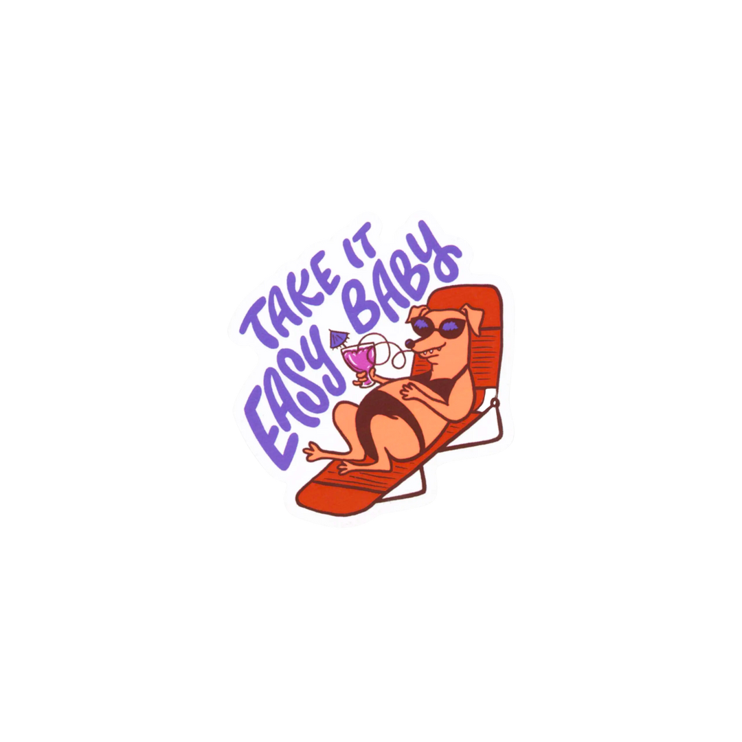 Take It Easy Baby Sticker