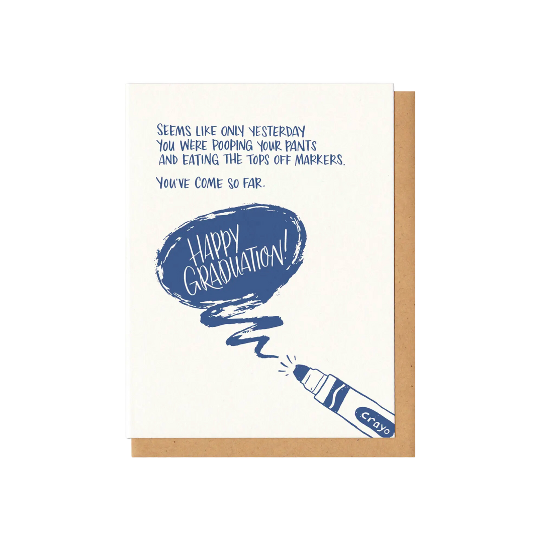 Grad Markers Greeting Card