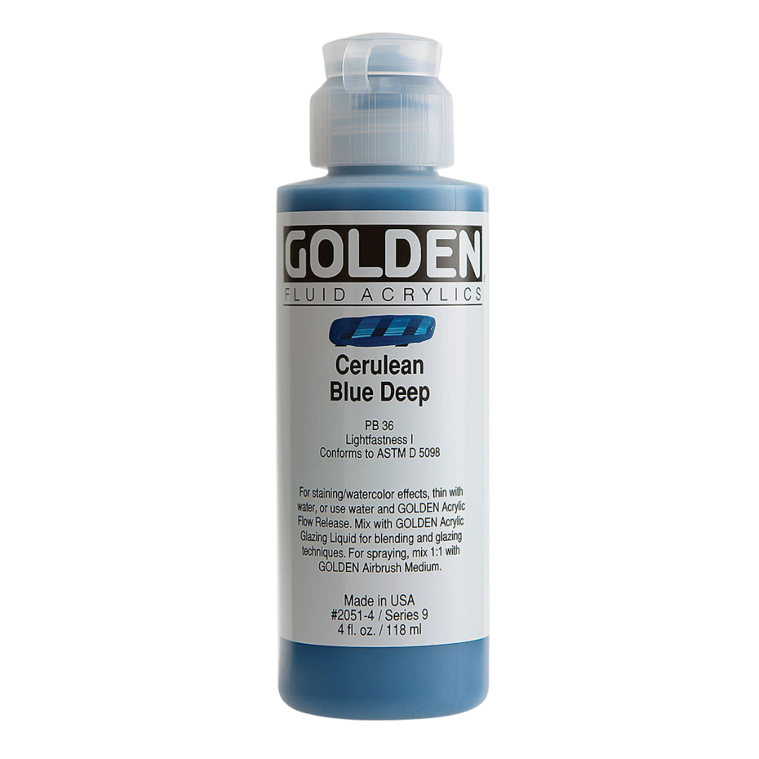 Cerulean Blue Deep Acrylic Paint 4oz