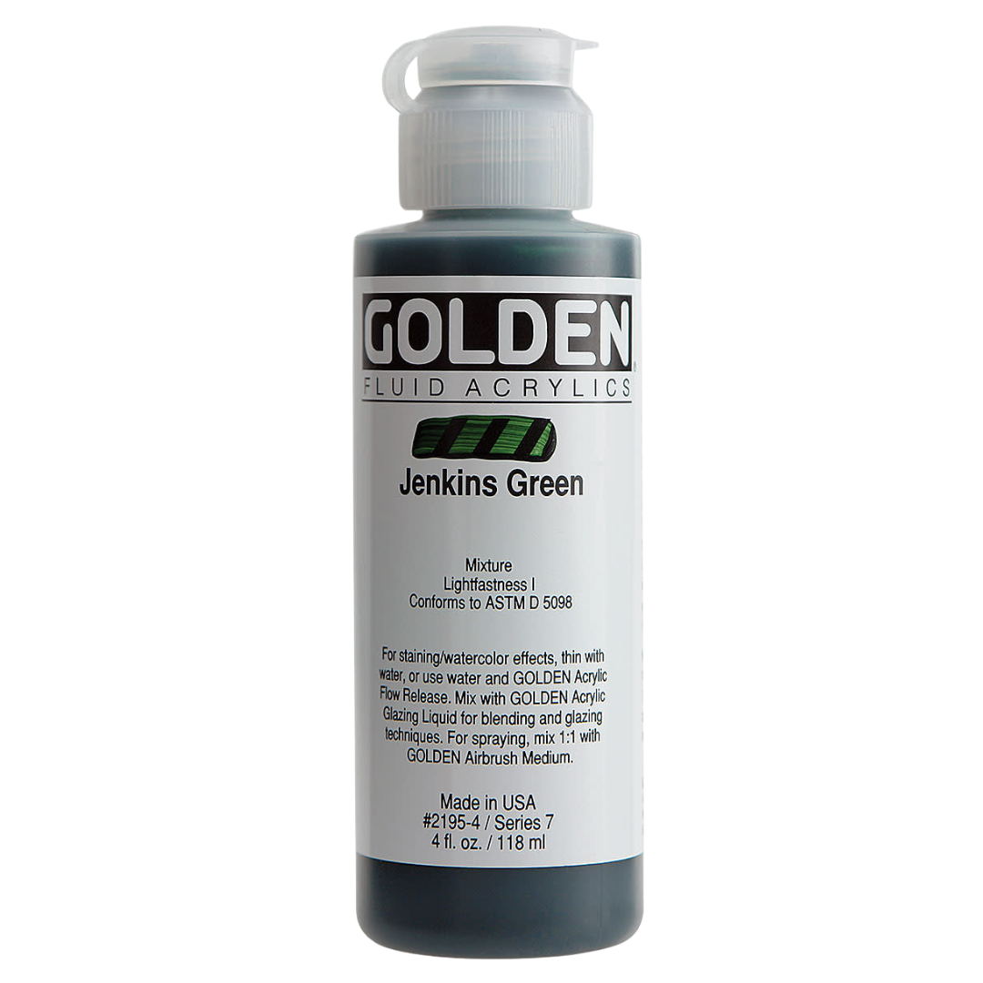 Fluid Jenkins Green Acrylic Paint 4oz