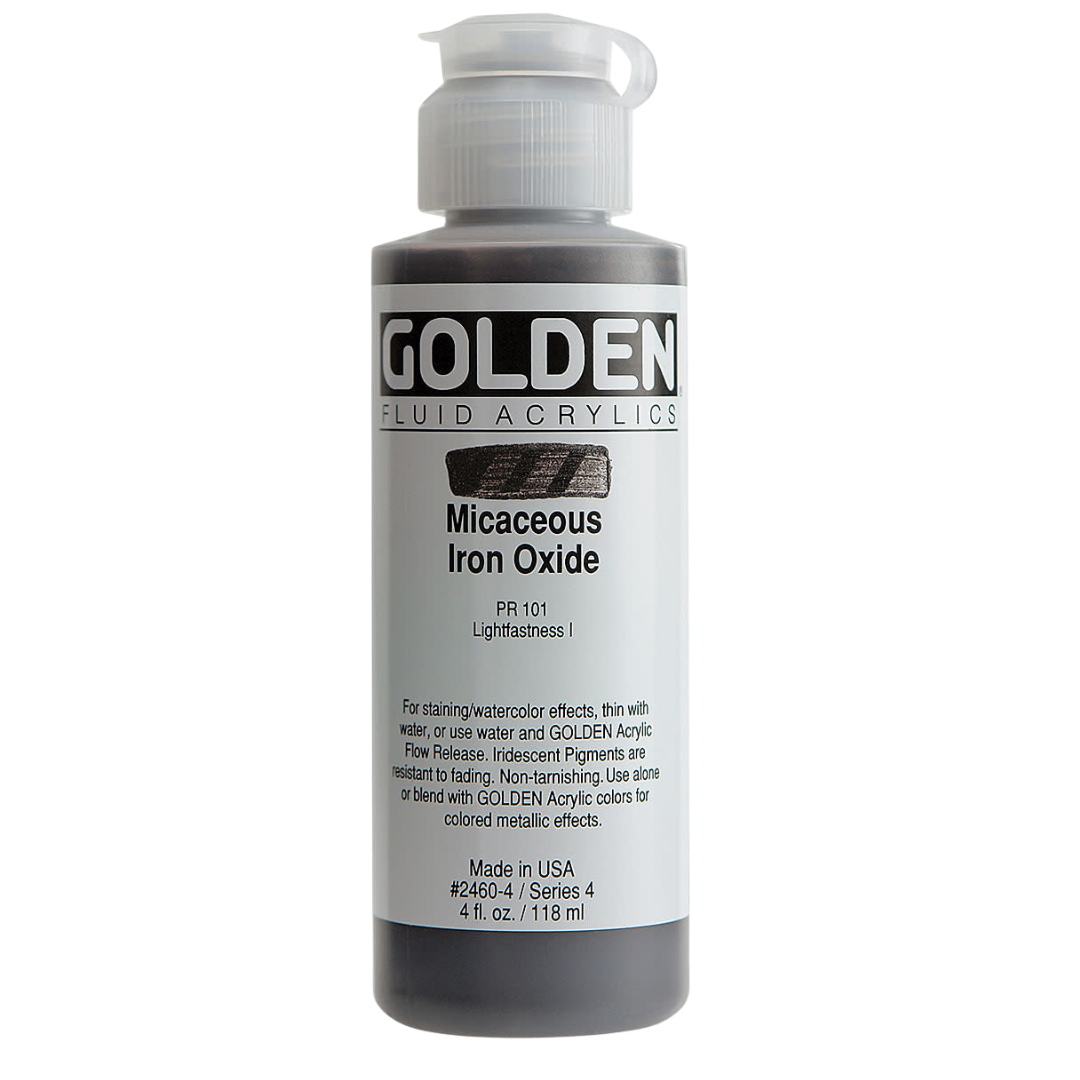 Fluid Iridescent Micaceous Iron Oxide Acrylic Paint 4oz