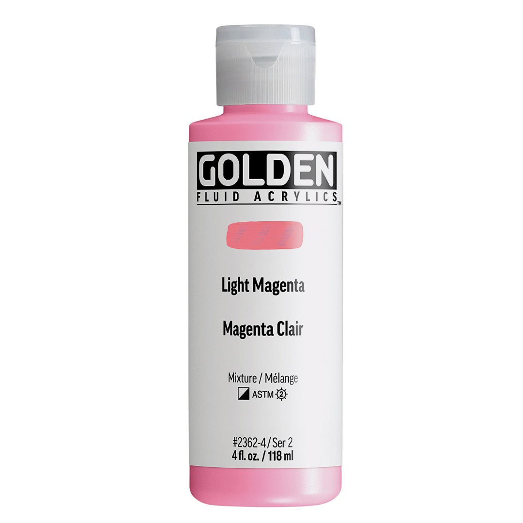 Fluid Light Magenta Acrylic Paint 4oz