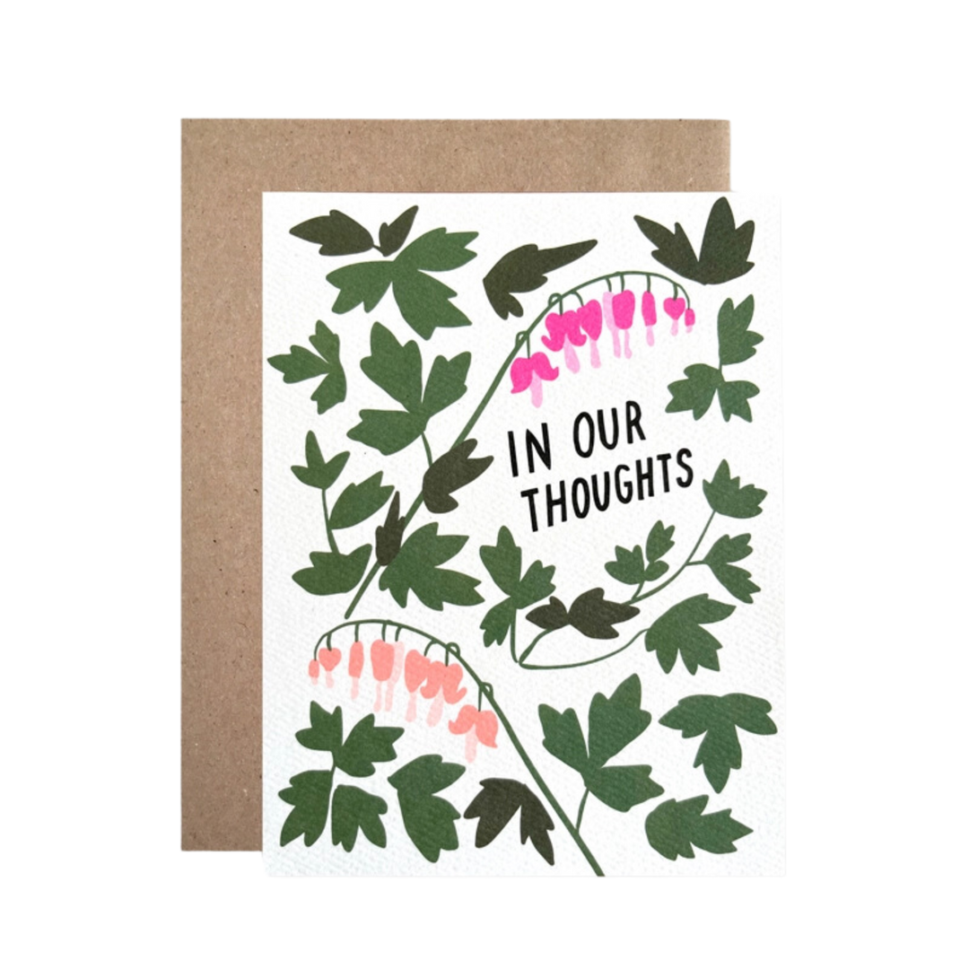 In Our Thoughts Bleeding Hearts Card