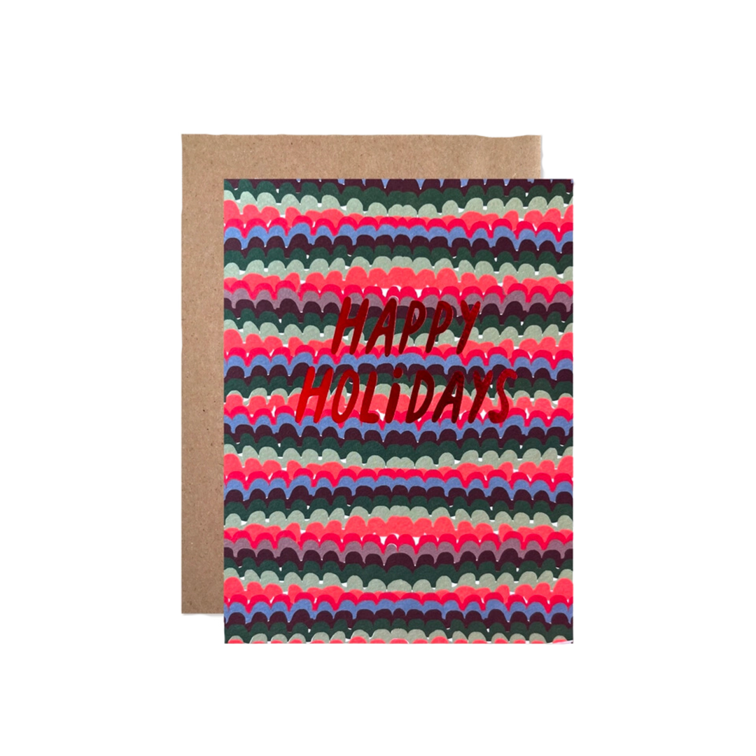 Happy Holidays Knit Card