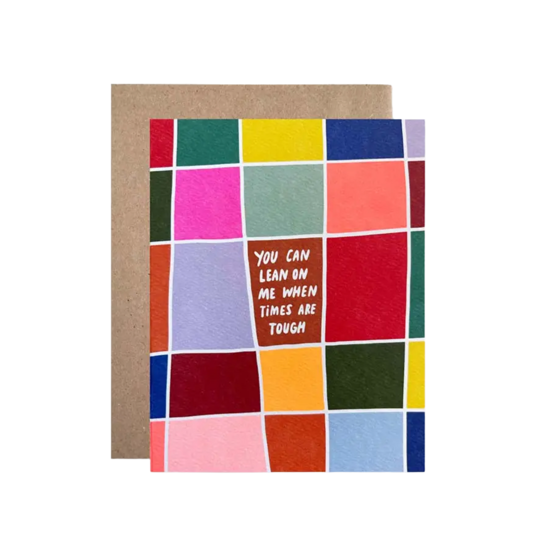 Lean On Me Card