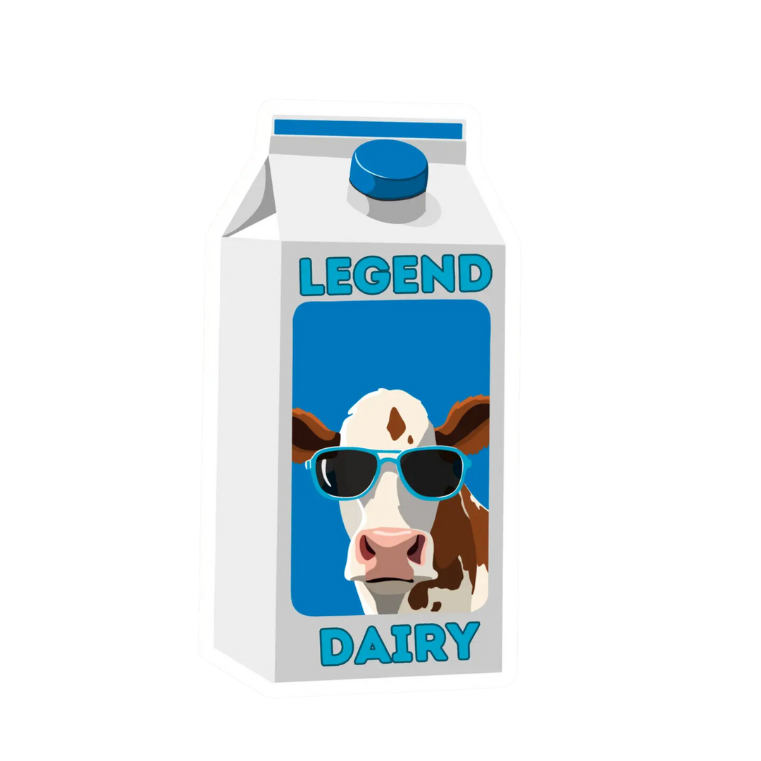 Legend Dairy Cow Sticker