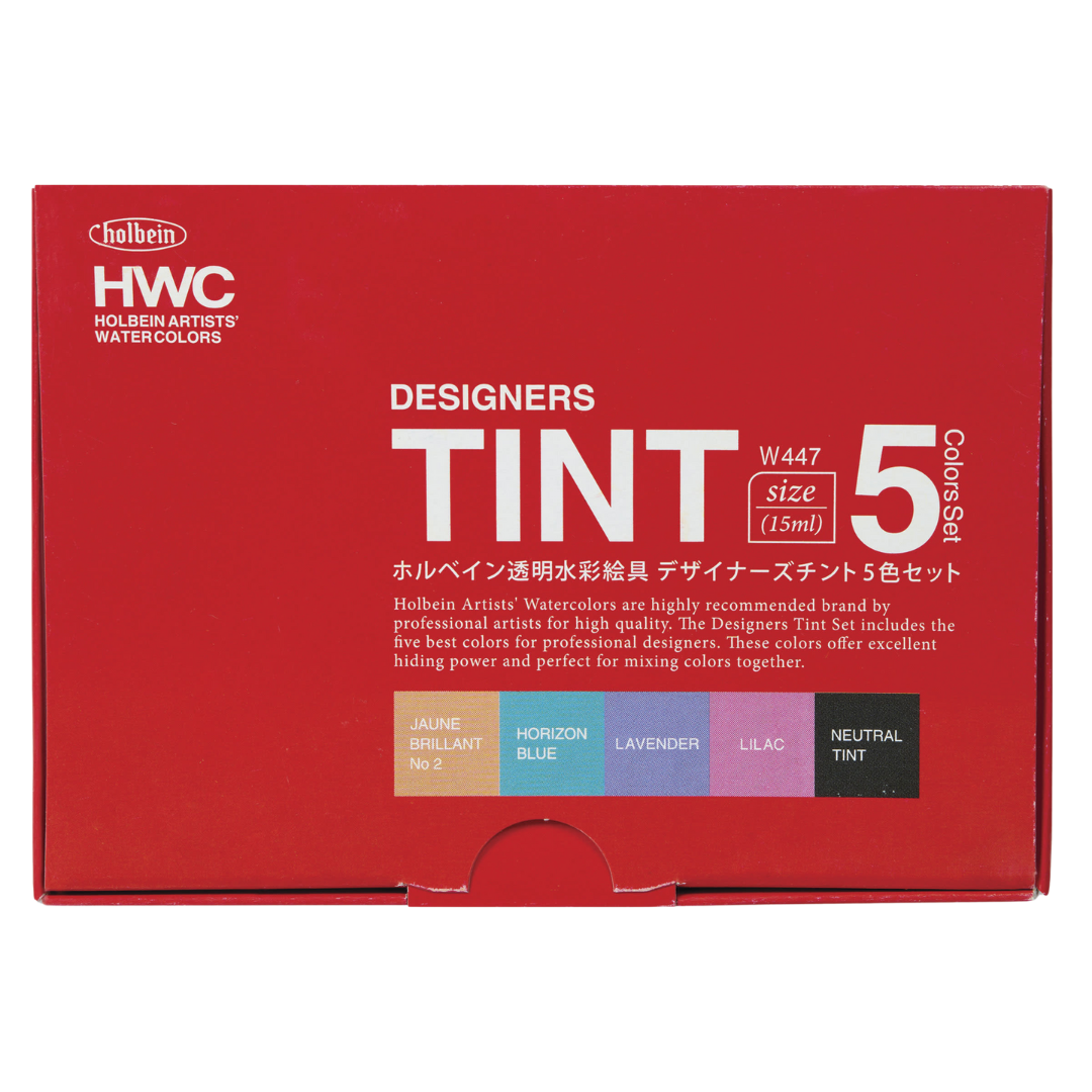 Holbein Artists' Watercolors - Designers Tint Set of 5 (15 ml)