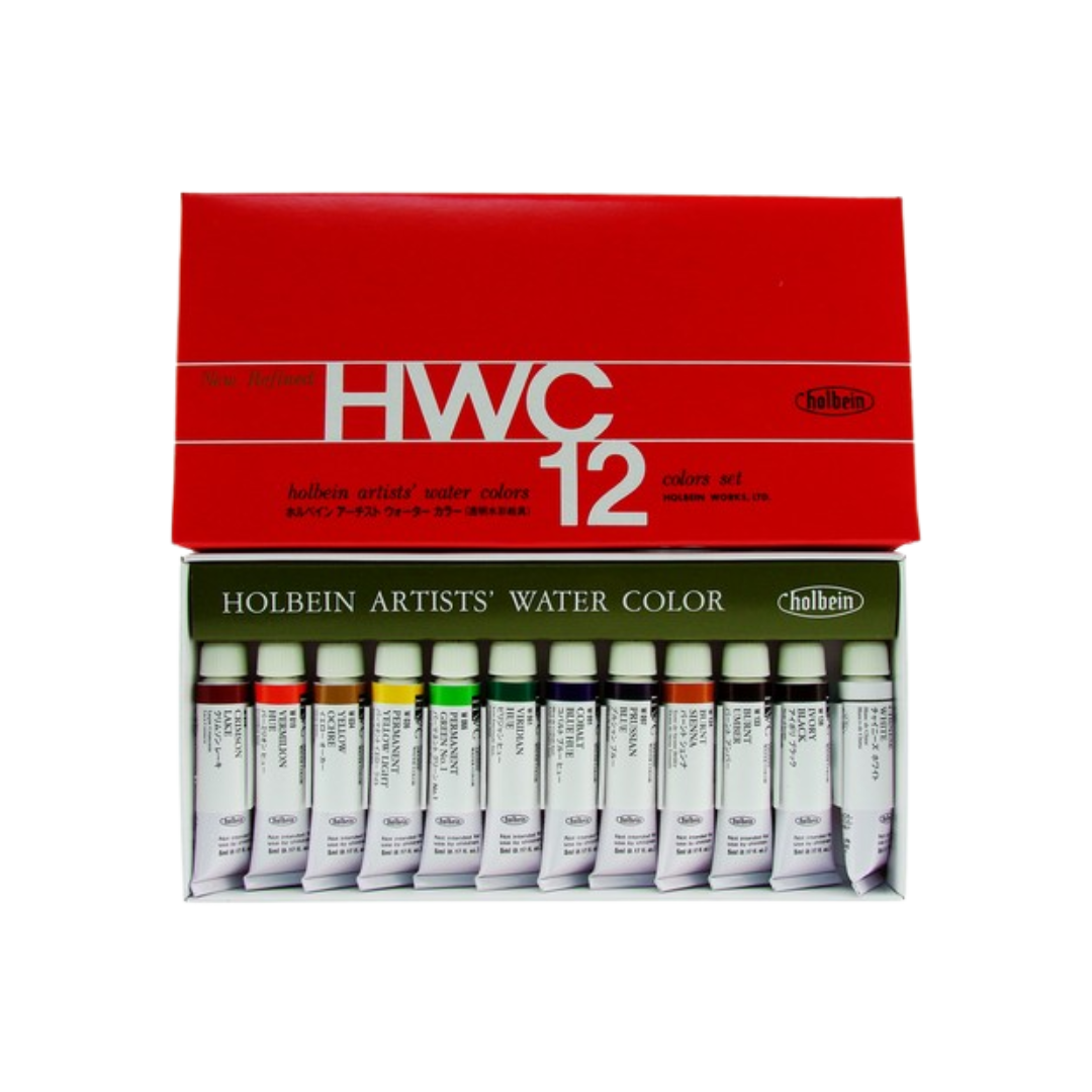 Holbein Artists' Watercolors - Set of 12 (5 ml)