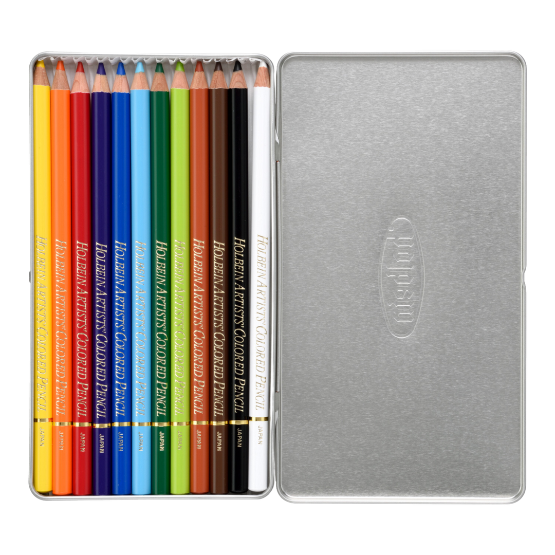 Holbein Artists' Colored Pencils Set of 12 - Basic Tone