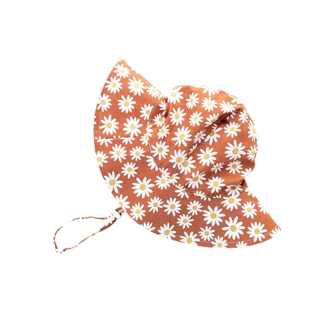 Ginger Daisy Sunhat UPF 50+ with Adjustable Breakaway Strap