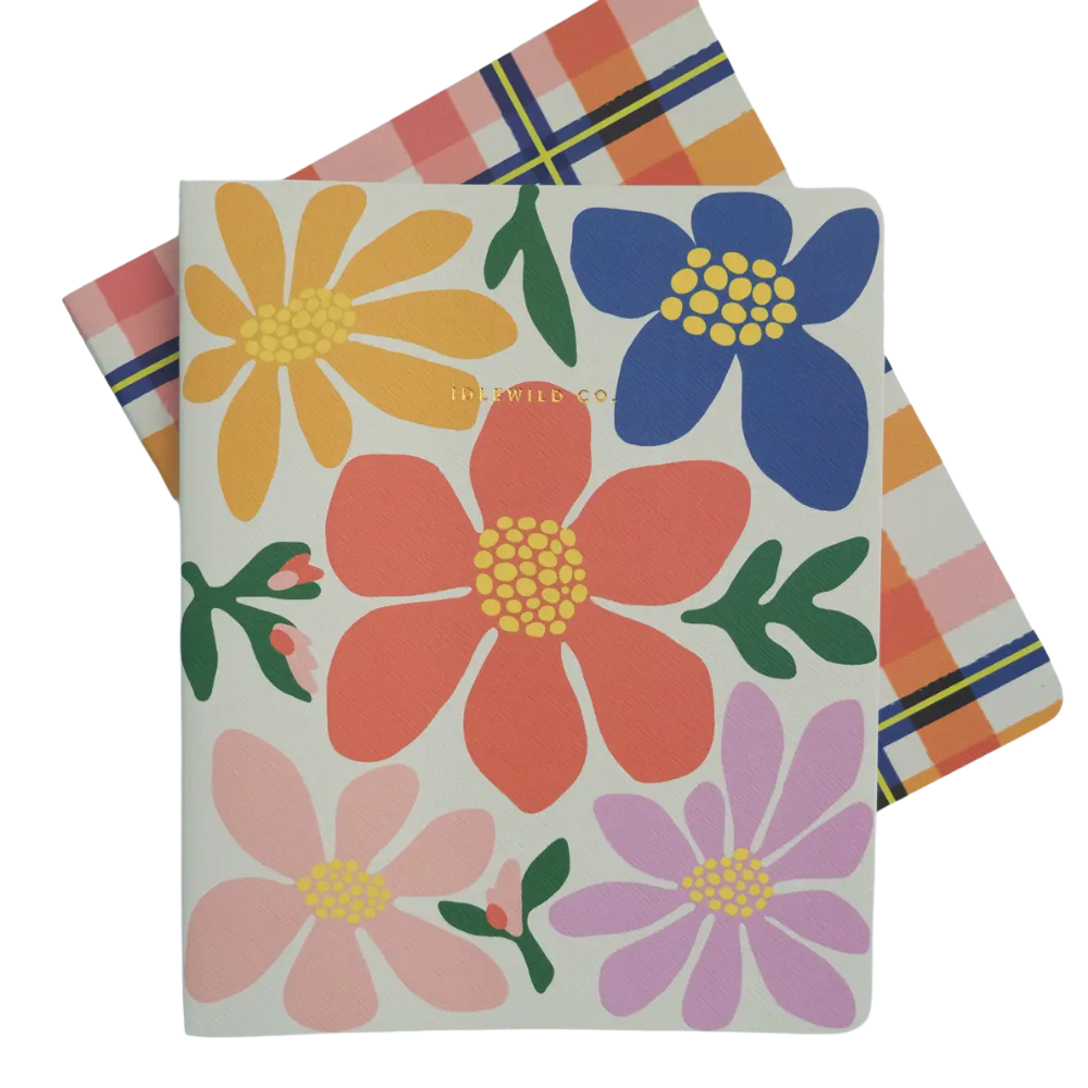 Primary Blooms Notebook Duo