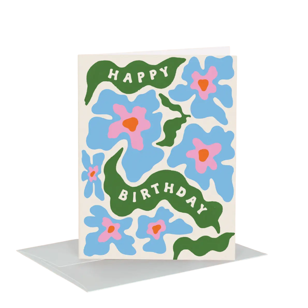Trippy Daisies Birthday Card