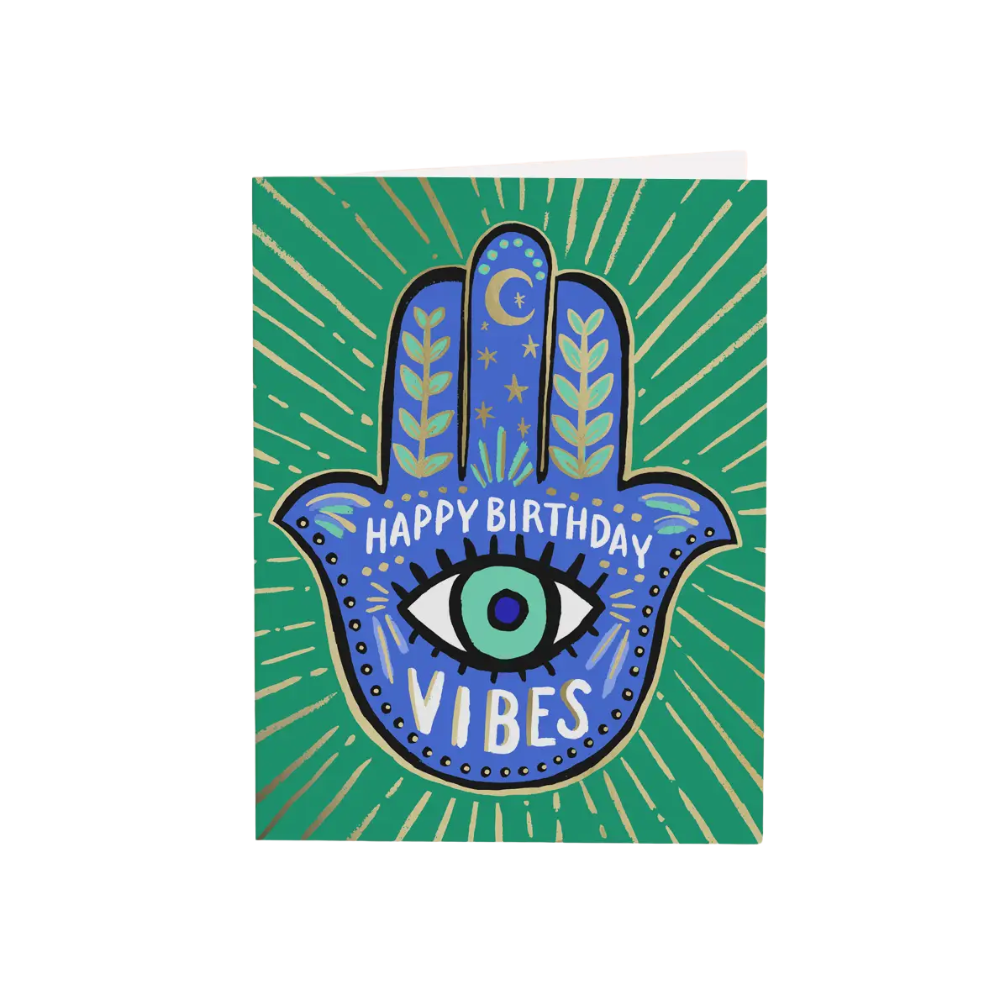Hamsa Birthday Card