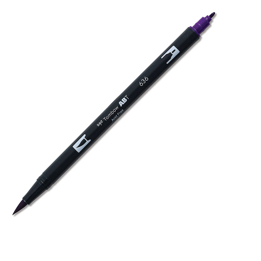 Dual Brush Pen Art Markers - 636 Imperial Purple
