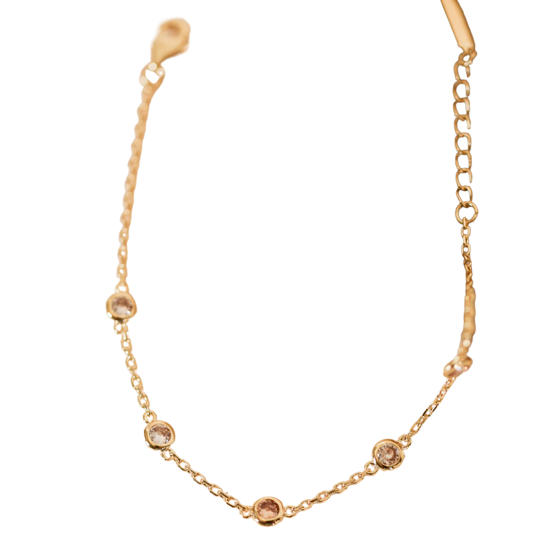 Champagne Gemstone Bracelet
