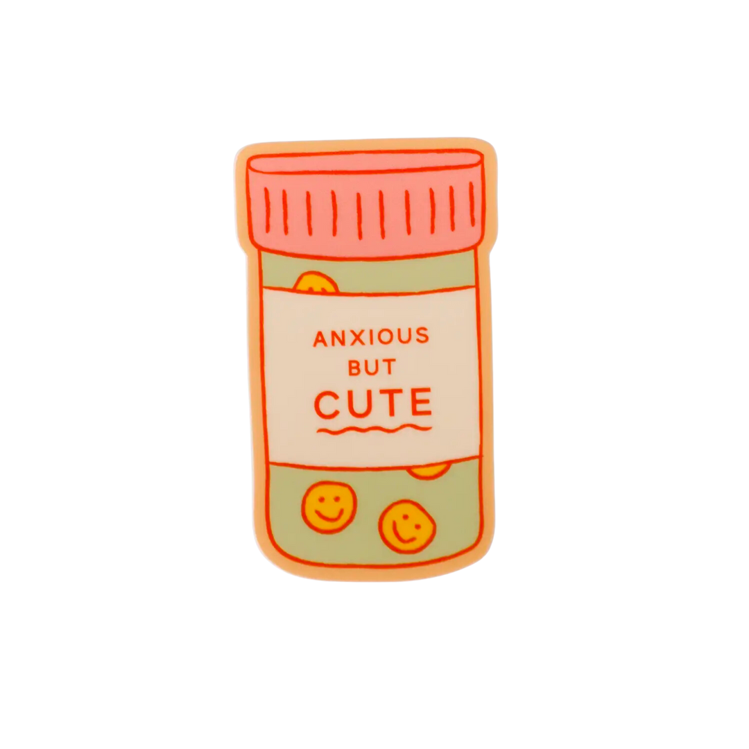 Anxious But Cute Sticker