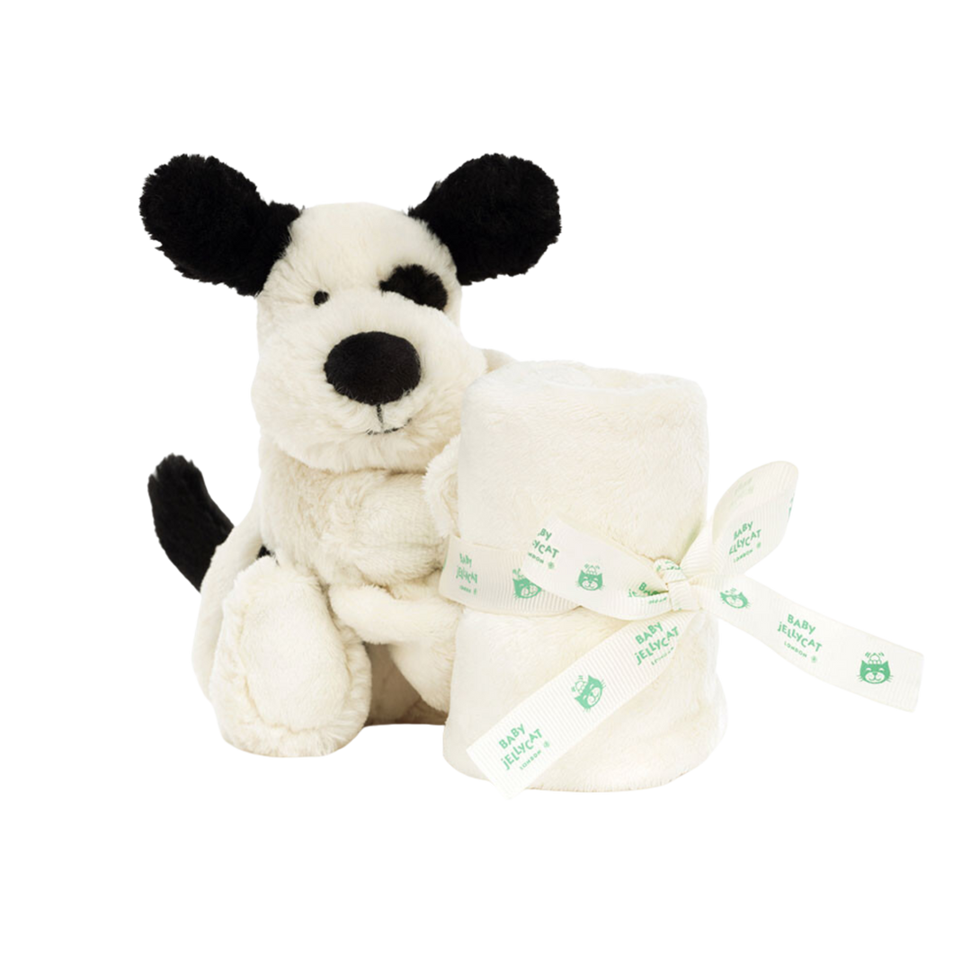 Bashful Black & Cream Puppy Soother