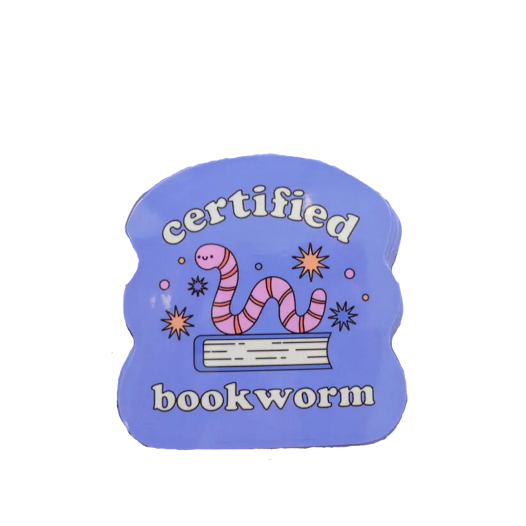 Certified Bookworm Sticker