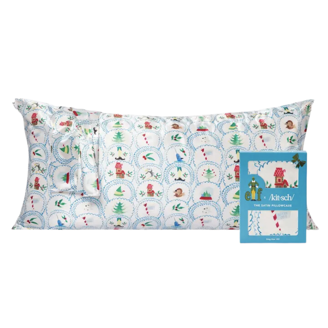 Elf X Kitsch Satin Pillowcase King - North Pole