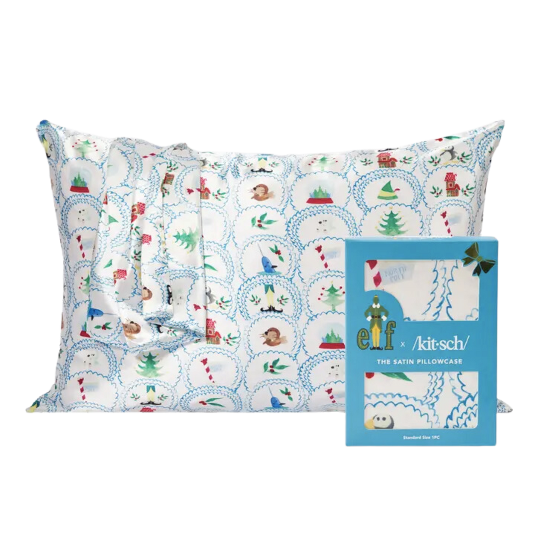 Elf X Kitsch Satin Pillowcase Standard - North Pole