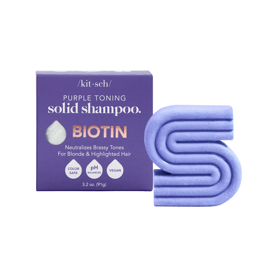 Purple Toning Solid Shampoo Bar
