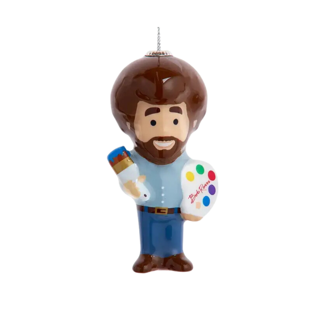 Bob Ross Decoupage Ornament